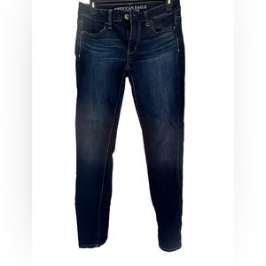 American Eagle Dark Wash Jeggings Size 4